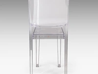 A vintage set of 10 la marie plexi dining chairs by philippe starck for kartell 85 x 39 x 50 cm. (33.46 x 15.34 x 19.67 in.) - afbeelding 5 van  7