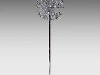 A vintage space age design sputnik floor lamp in chrome metal, 1970s 180 cm. (70.87 in.)