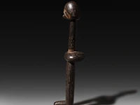 A wooden lobi fertility doll, burkina faso, h 39 cm - afbeelding 3 van  5