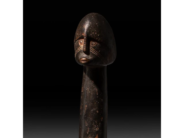 A wooden lobi fertility doll, burkina faso, h 39 cm - afbeelding 5 van  5