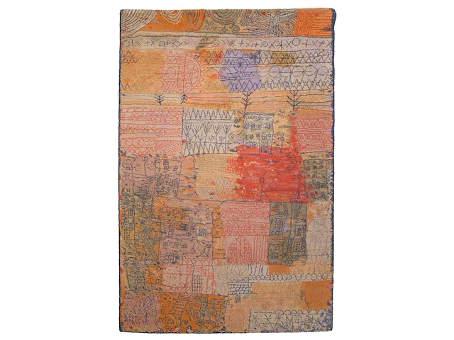 A woollen carpet after an abstract design by paul klee (1879-1940), 'florentinisches villen viertel' from 1926 275 x 183 cm. (108.26 x 72.04 in.) - afbeelding 1 van  7