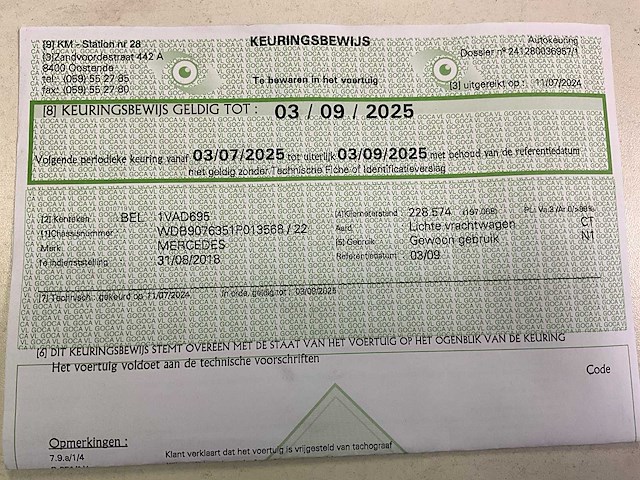 A1 lichte vrachtwagen ct mercedes sprinter - afbeelding 53 van  59