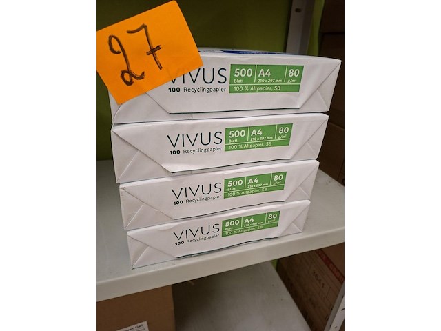 A4 papier wit (4x 500vellen) - afbeelding 1 van  2