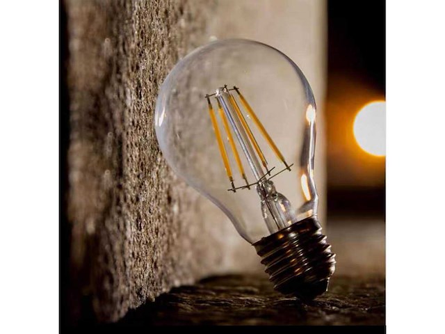 A60 amber filament lamp – 6w – e27 – dimbaar – ip20 (x40) - afbeelding 4 van  5