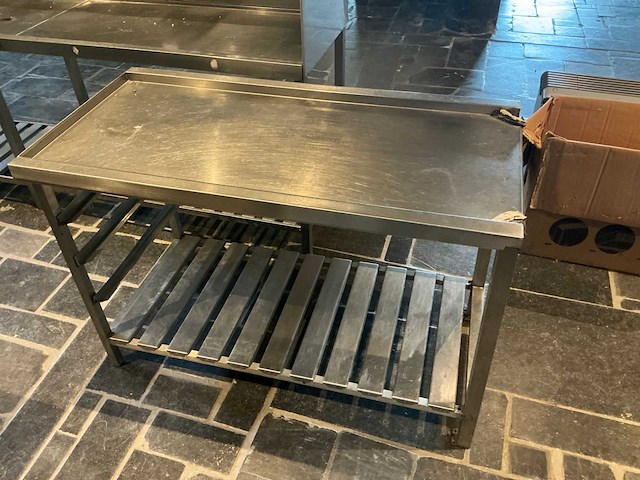 Aan- en afvoer rvs tafel - afbeelding 2 van  7