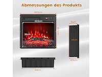 Aan de muur gemonteerde elektrische open haard 750 w - afbeelding 4 van  5