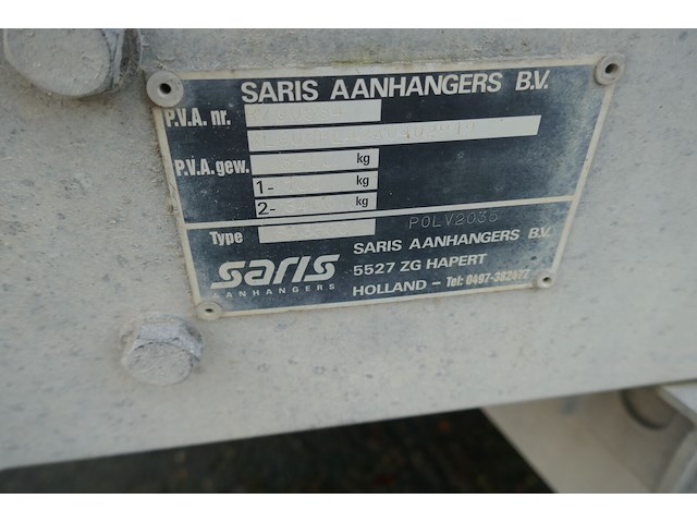 Aanhanger saris (plateau met zijdeuren) (2006 / xlg 00p l42 a0 402 919) - afbeelding 3 van  13