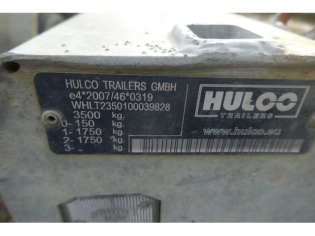 Aanhangwagen - machinevervoer hulco - afbeelding 2 van  12