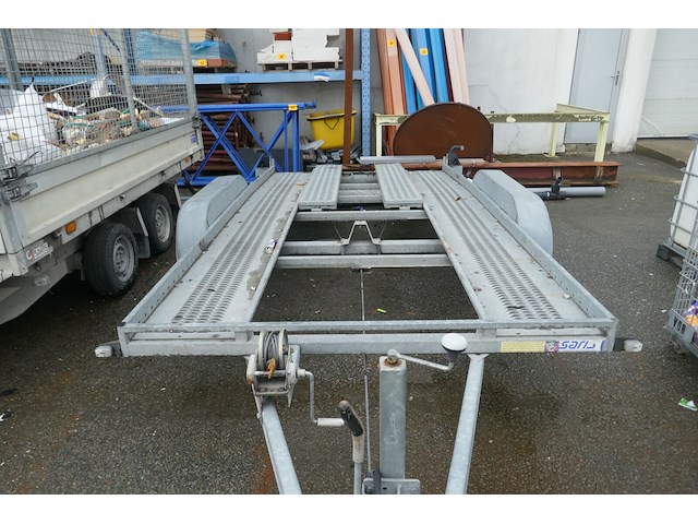 Aanhangwagen autotransporter dubbel as saris - afbeelding 3 van  16