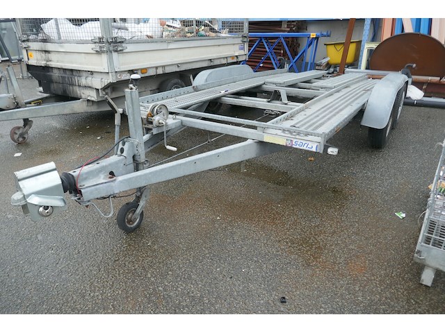 Aanhangwagen autotransporter dubbel as saris - afbeelding 9 van  16