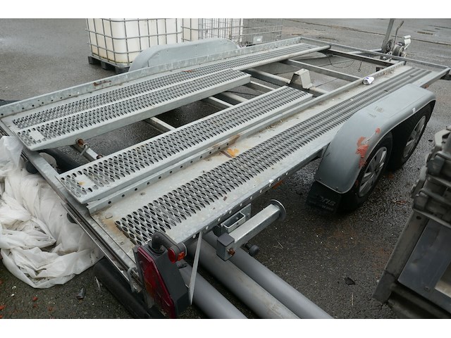 Aanhangwagen autotransporter dubbel as saris - afbeelding 13 van  16