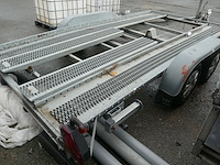 Aanhangwagen autotransporter dubbel as saris - afbeelding 13 van  16