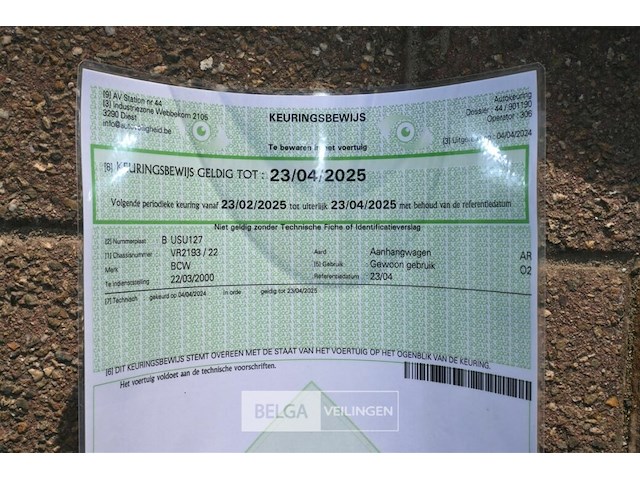 Aanhangwagen bcw - afbeelding 8 van  13