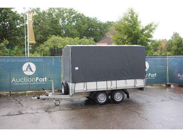 Aanhangwagen bw trailers 02t 2700kg 3000x1500mm met huifzeil nieuw - afbeelding 1 van  1
