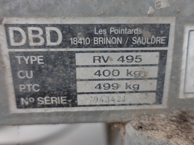 Aanhangwagen dbd - afbeelding 5 van  7