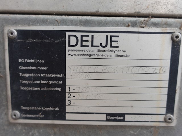 Aanhangwagen delje - afbeelding 6 van  7