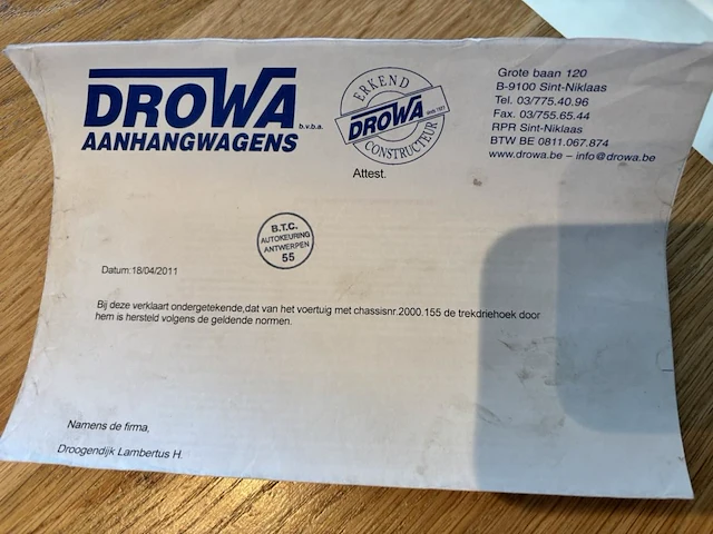 Aanhangwagen drowa, 1994 - afbeelding 8 van  19