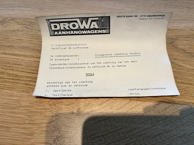 Aanhangwagen drowa, 1994 - afbeelding 10 van  19