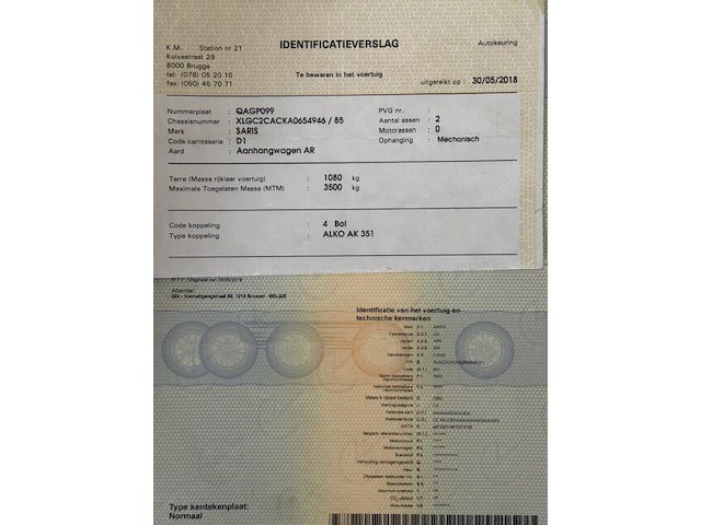 Aanhangwagen dubbel as saris - afbeelding 4 van  13
