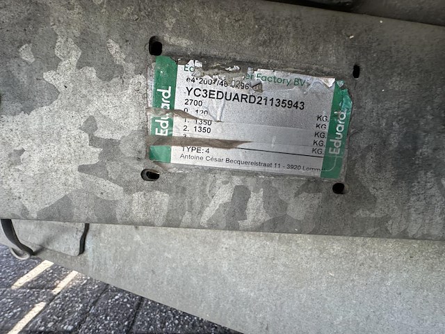 Aanhangwagen eduard k4, 2021 - afbeelding 15 van  30