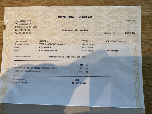 Aanhangwagen eduard k4, 2021 - afbeelding 19 van  30