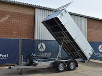 Aanhangwagen elektrische kipper bw 3500kg 330x180x70cm nieuw - afbeelding 1 van  1