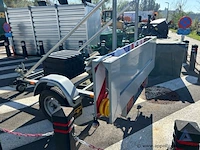 Aanhangwagen hapert r750, xlhr7500000701242, enkelas, mtm 750kg, opklapbare signalisatieborden, zwarte gereedschapskist, 089-012 - afbeelding 2 van  5