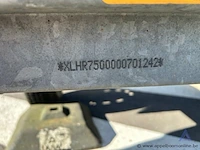 Aanhangwagen hapert r750, xlhr7500000701242, enkelas, mtm 750kg, opklapbare signalisatieborden, zwarte gereedschapskist, 089-012 - afbeelding 4 van  5