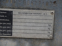 Aanhangwagen hapert type kf27 met 2 assen en zeil, ch.nr. xlhdl200000621407 (met nederlandse nummerplaat) - afbeelding 6 van  12