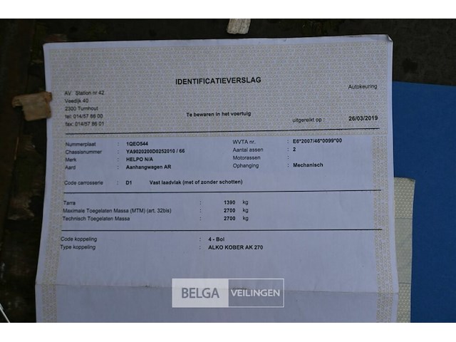 Aanhangwagen helpo - afbeelding 13 van  20
