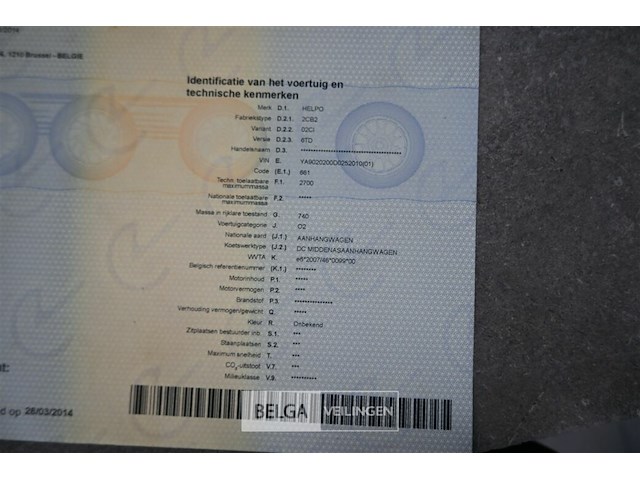 Aanhangwagen helpo - afbeelding 9 van  20