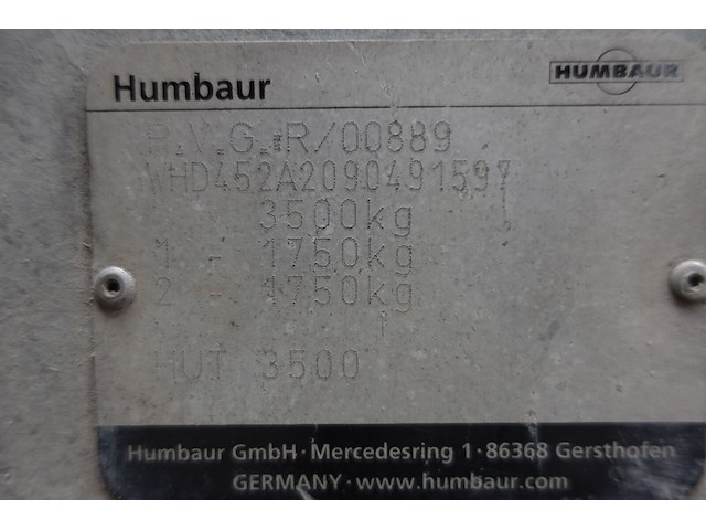 Aanhangwagen humbaur - afbeelding 13 van  13