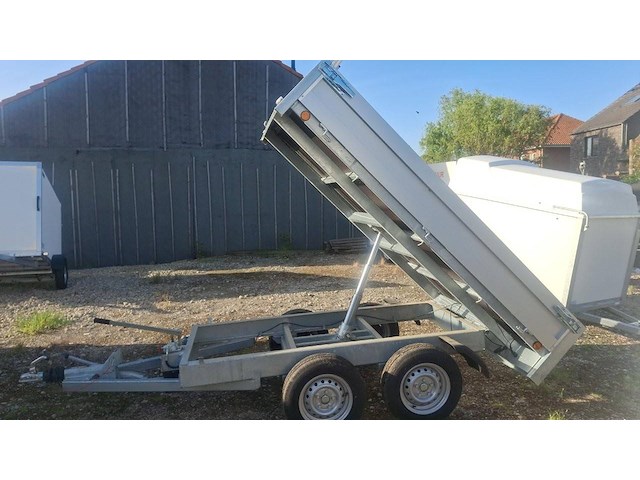 Aanhangwagen kipper 2000kg 2.50x1.50m nieuw - afbeelding 1 van  1