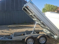 Aanhangwagen kipper 2000kg 2.50x1.50m nieuw - afbeelding 1 van  1