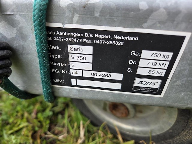 Aanhangwagen saris a1c - afbeelding 16 van  16