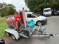 Aanhangwagen serpieters vv gietasfaltmachine