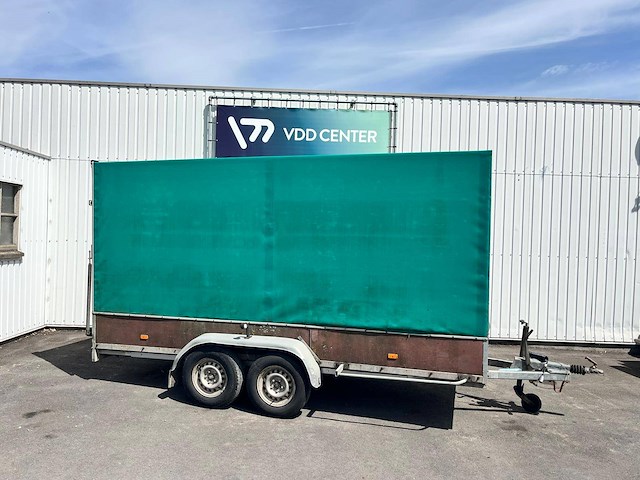 Aanhangwagen wijnhoven 410x185x195cm 2001 met huif - afbeelding 1 van  1