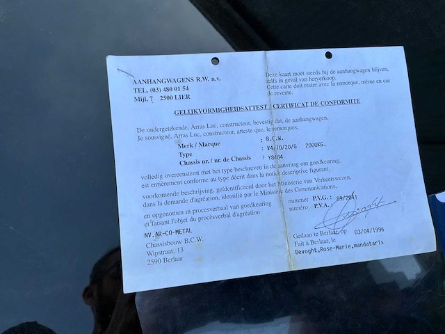 Aanhangwagen - afbeelding 4 van  15