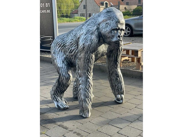 Aap / monkey silver h130cm - afbeelding 1 van  4