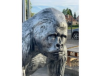 Aap / monkey silver h130cm - afbeelding 2 van  4