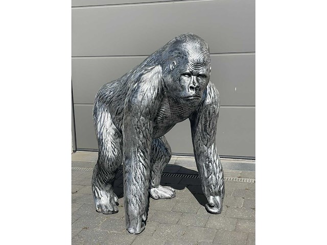 Aap / monkey silver h130cm - afbeelding 3 van  4