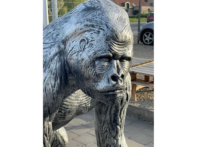 Aap / monkey silver h130cm - afbeelding 4 van  4