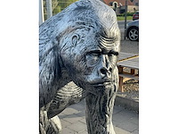 Aap / monkey silver h130cm - afbeelding 4 van  4