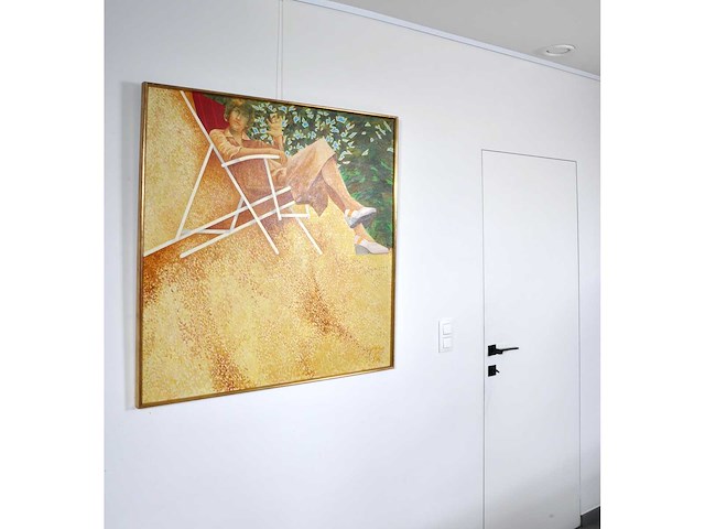 Aat verhoog - tegenlicht - olie op doek - 100x100 cm - 1978 - afbeelding 2 van  12