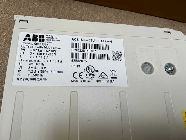 Abb acs150-03u-01a2-4 frequentieregelaar (3x) - afbeelding 7 van  11
