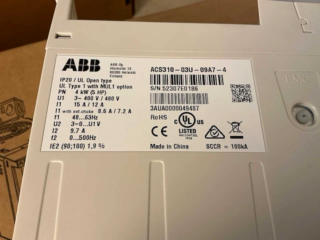 Abb acs310-03u-09a7-4 frequentieregelaar (2x) - afbeelding 7 van  7
