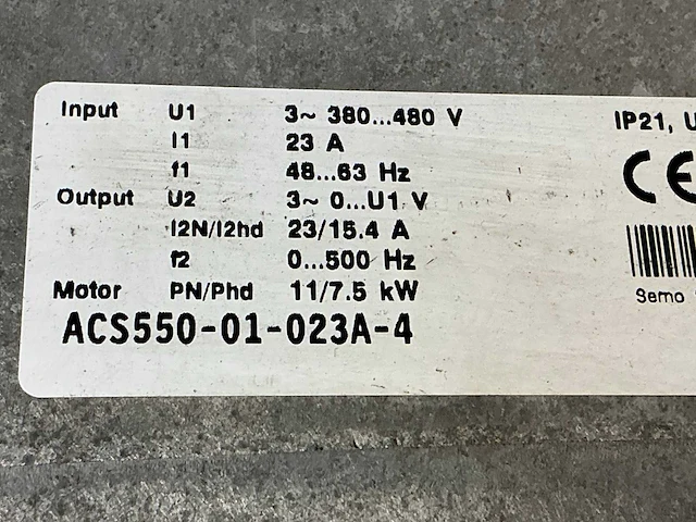 Abb acs550 frequentieregelaar - afbeelding 7 van  7