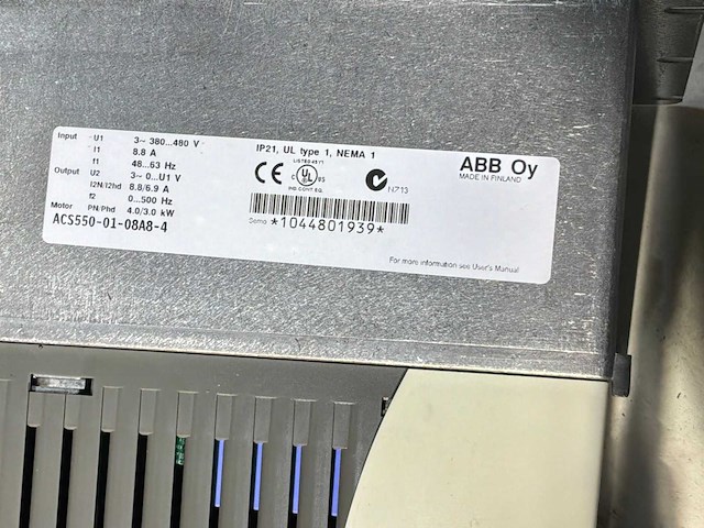 Abb acs550 frequentieregelaar - afbeelding 5 van  6