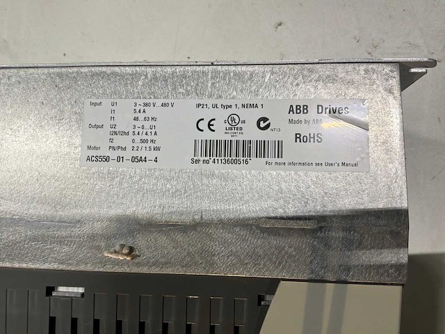 Abb acs550 frequentieregelaar - afbeelding 5 van  9