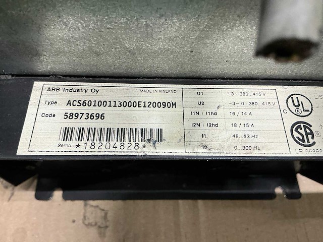 Abb acs600 frequentieregelaar - afbeelding 4 van  5